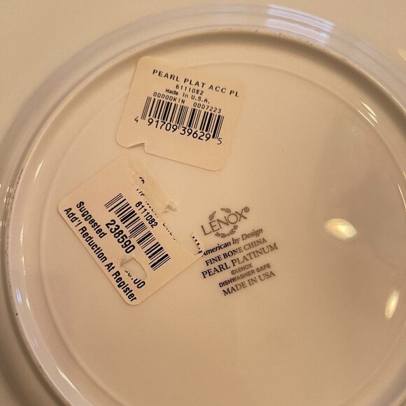 Accent Luncheon Plate Pearl Platinum by Lenox - 1, 2, 3 & 4 Available - Picture 11 of 11